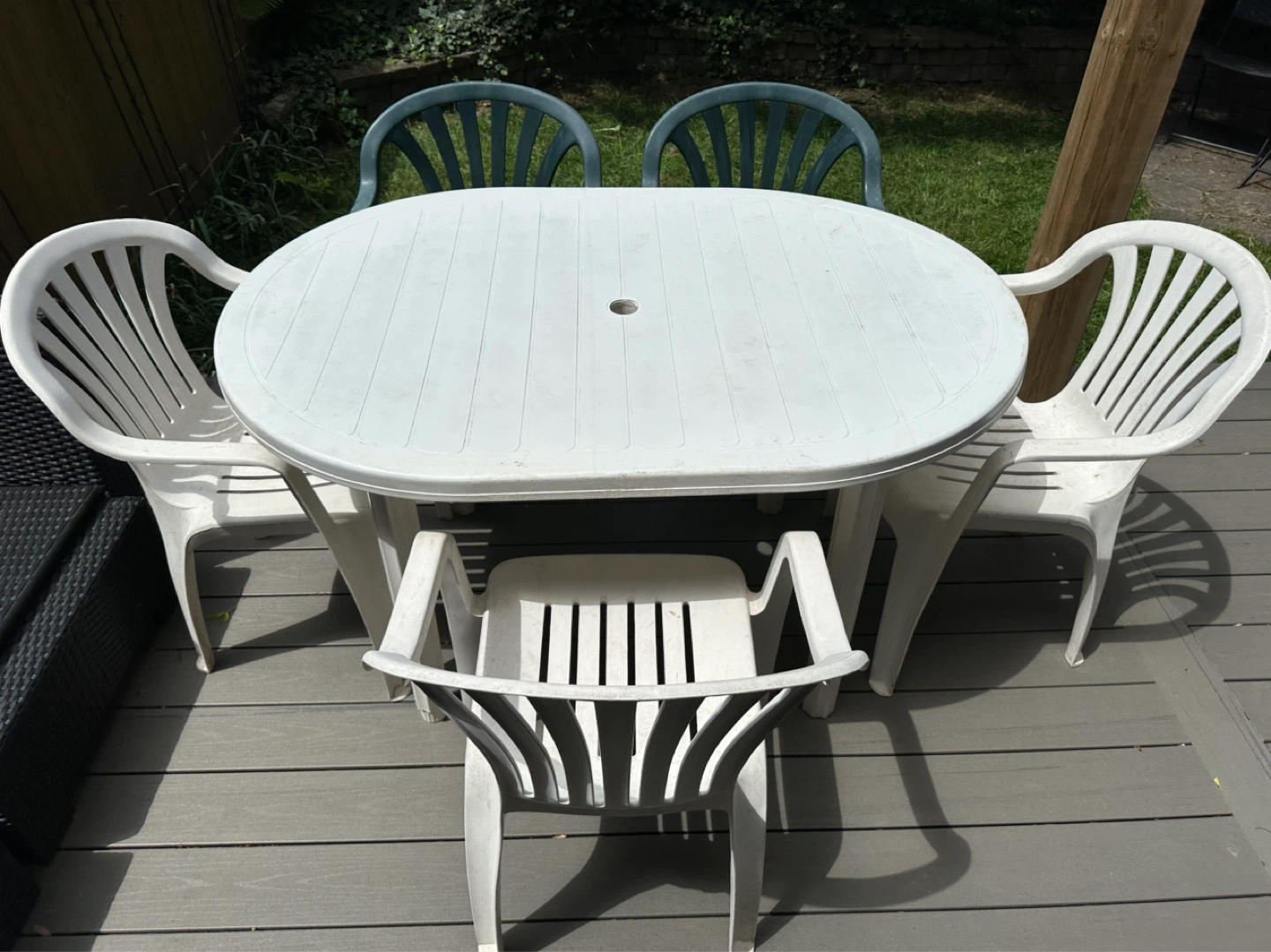Oval Plastic Patio Table