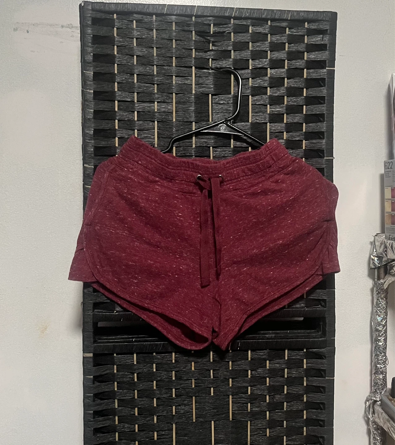 Maroon Heathered Dolphin Shorts