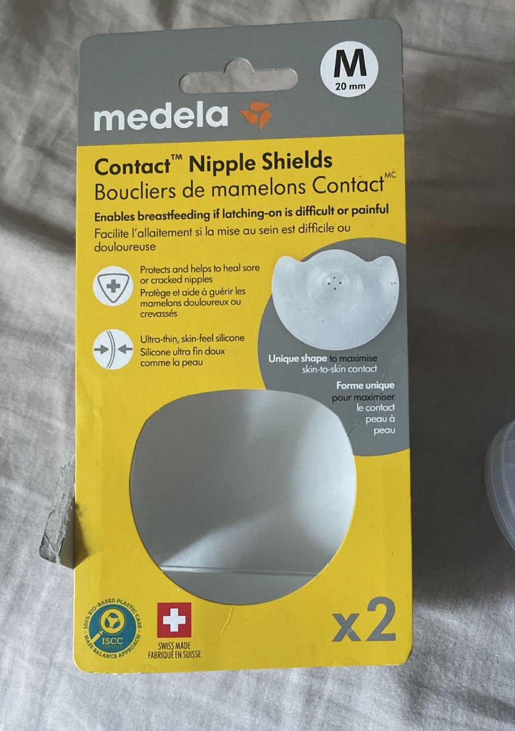 Medela Contact Nipple Shields Size M (20mm) - Set of 2