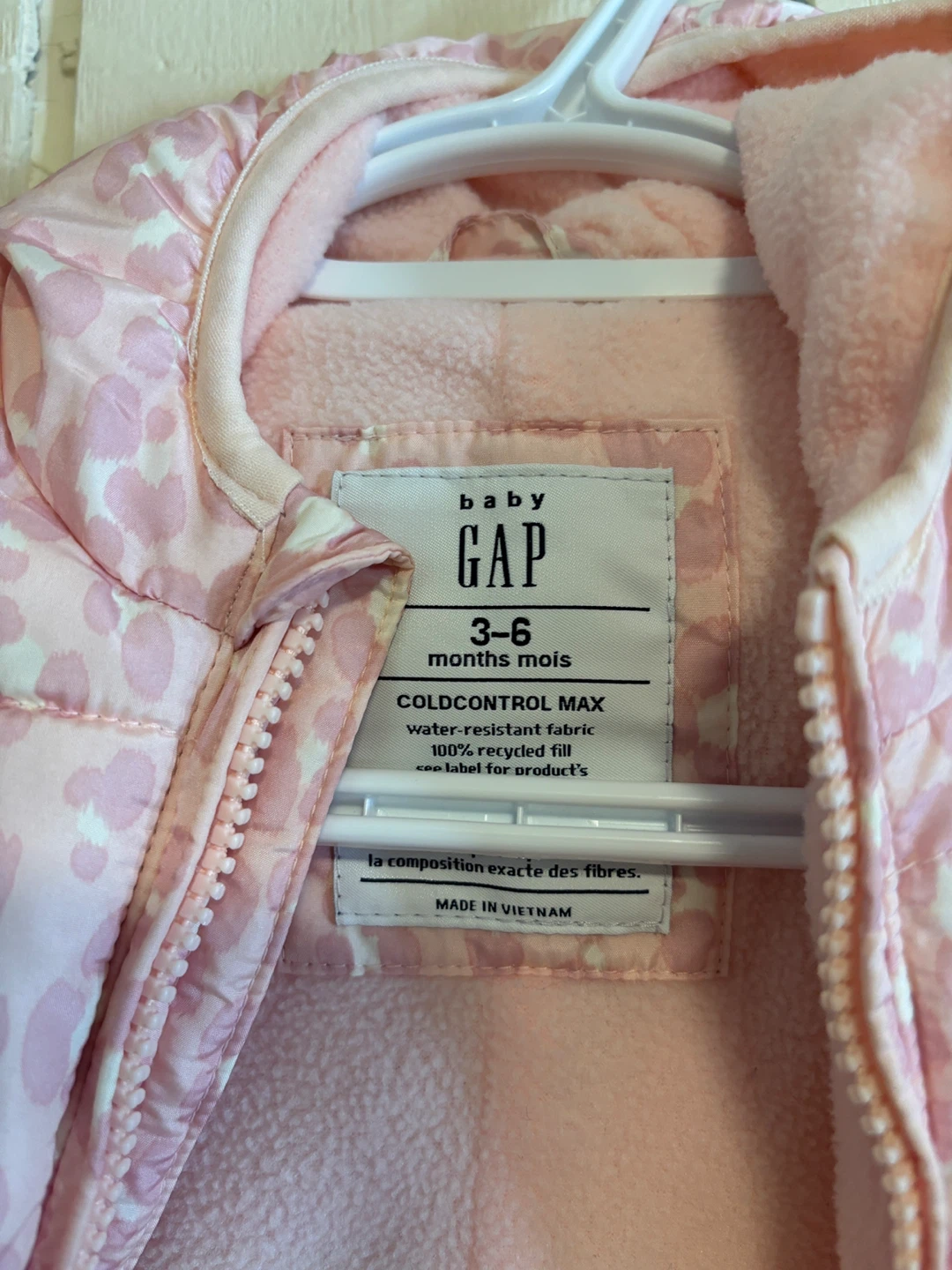 Baby GAP Snowsuit - Pink Leopard Print - 3-6 Months - photo 2