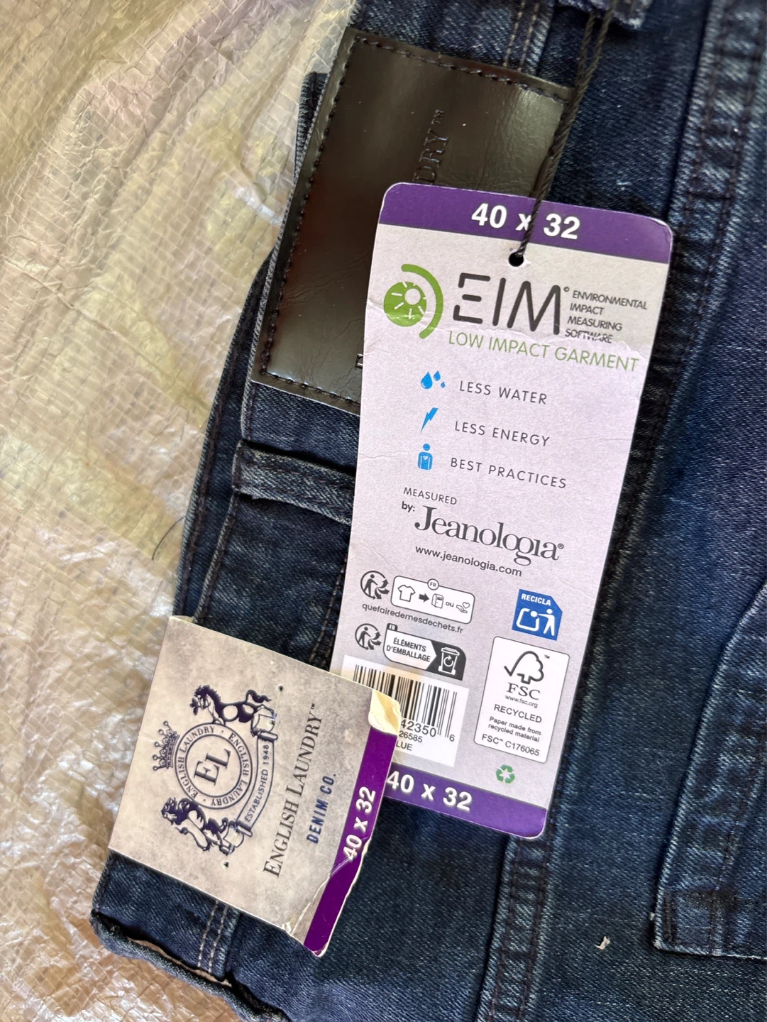 English Laundry Sutton Slim Fit Jeans 40x32 - photo 3