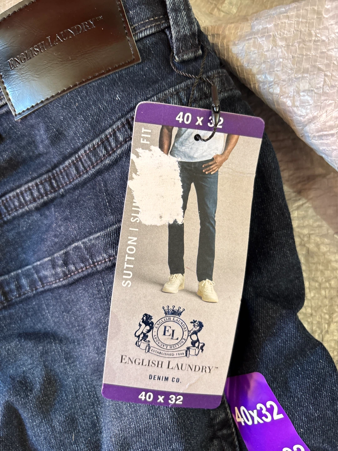 English Laundry Sutton Slim Fit Jeans 40x32 - photo 2