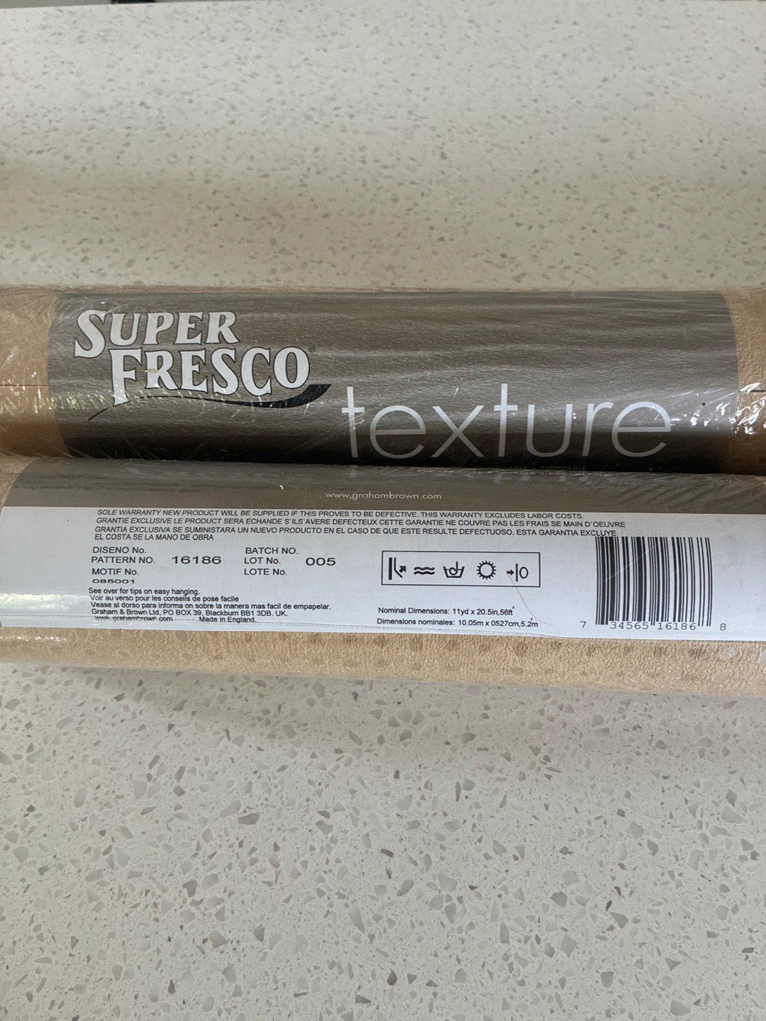 Graham & Brown Super Fresco Texture Wallpaper Rolls
