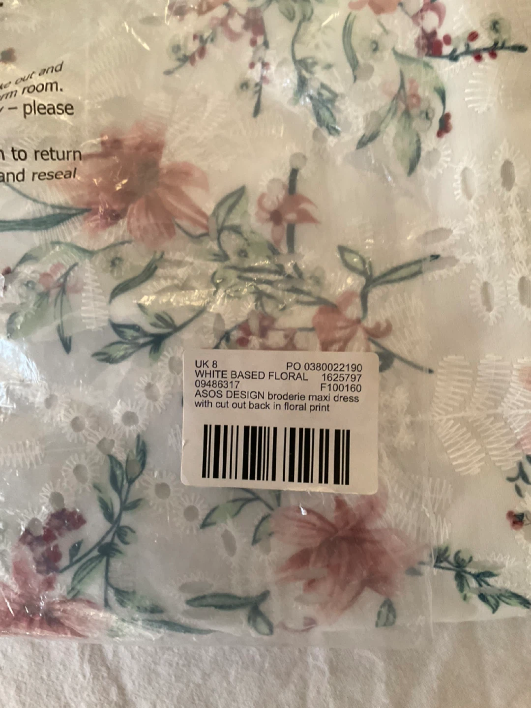 Brand New! ASOS Floral Broderie Maxi Dress - photo 4