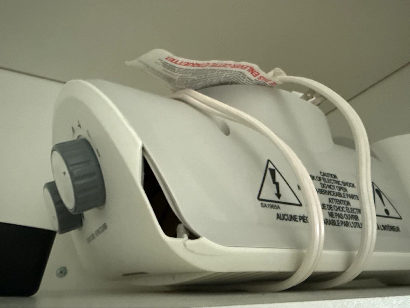 White Electric Heater