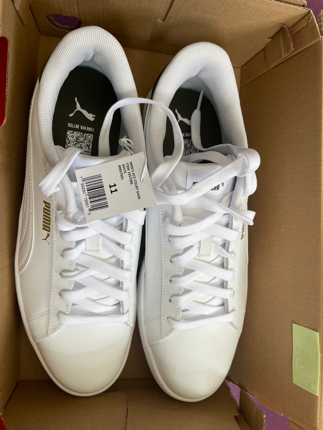 Puma Men's Size 11 Court Shoes White - photo 2