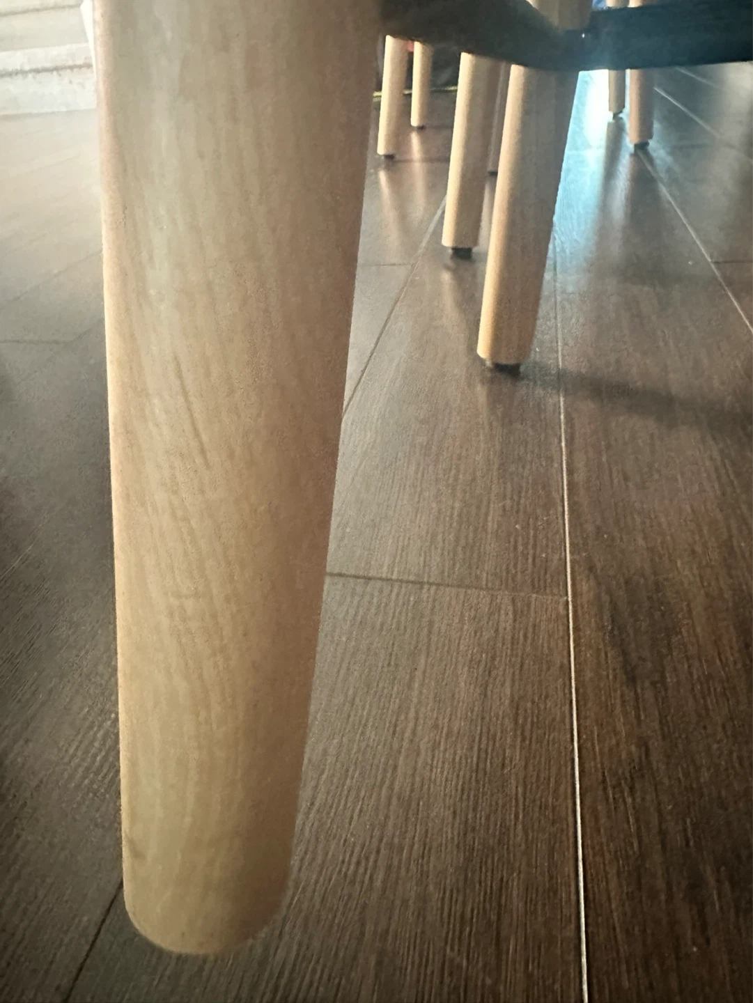 Grey Fabric Bar Stools with Wooden Legs (Set of 2) - photo 5
