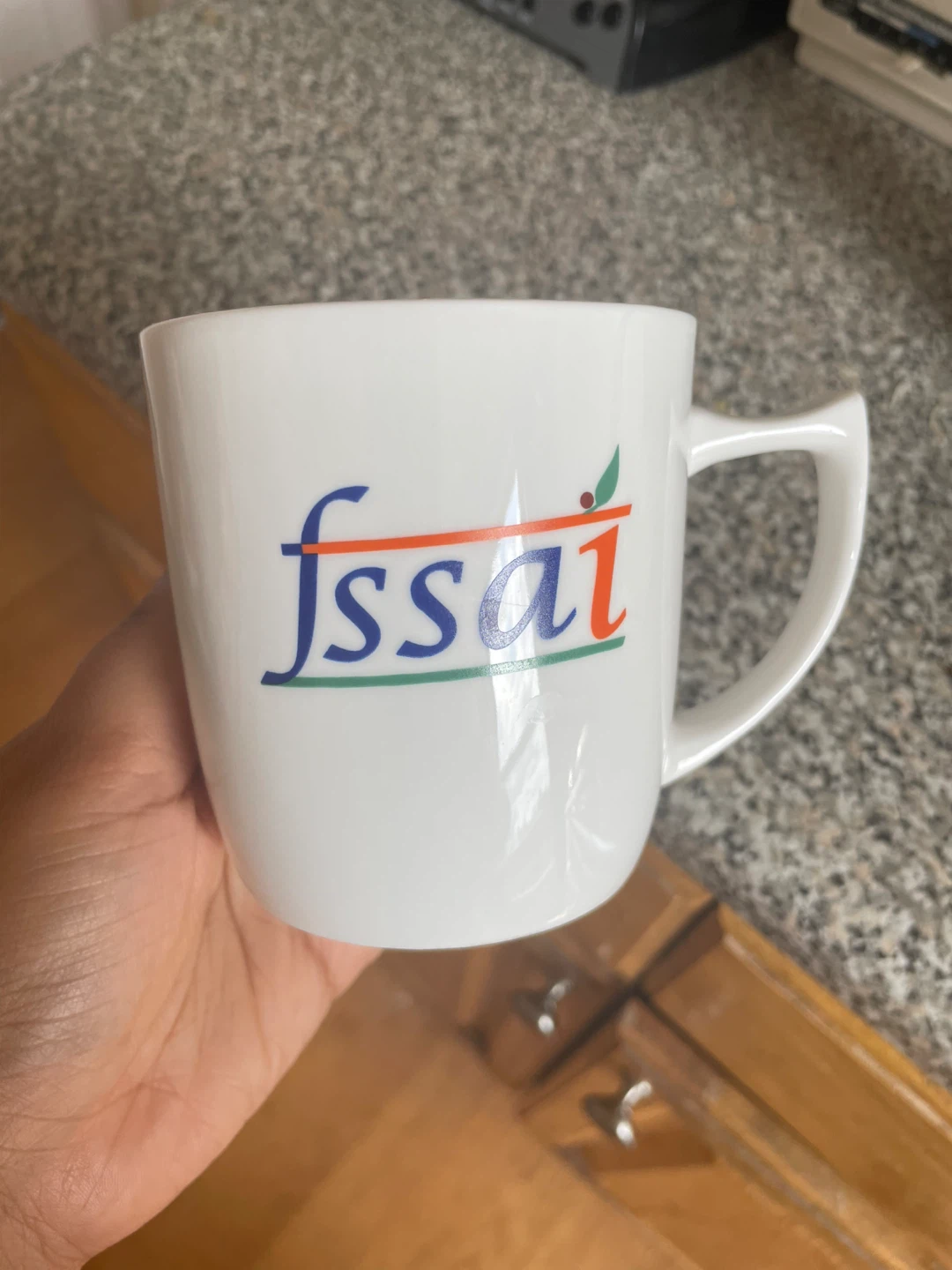 FSSAI White Ceramic Mug