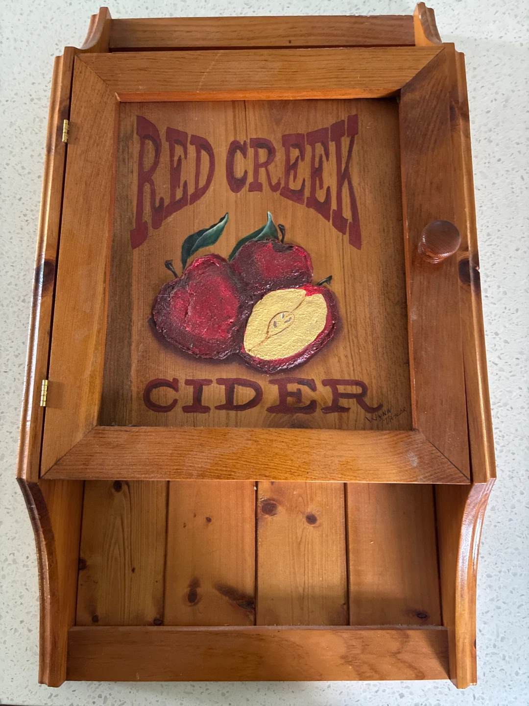 Wooden Red Creek Cider Wall Cabinet