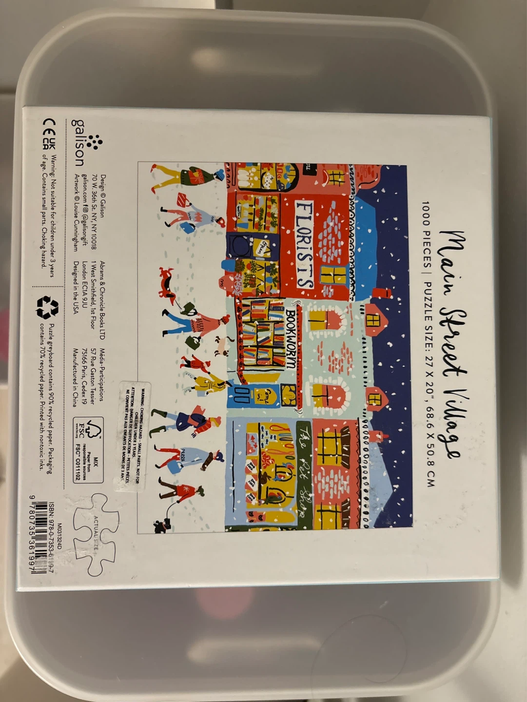 Galison Main Street Village 1000 Piece Puzzle - photo 2