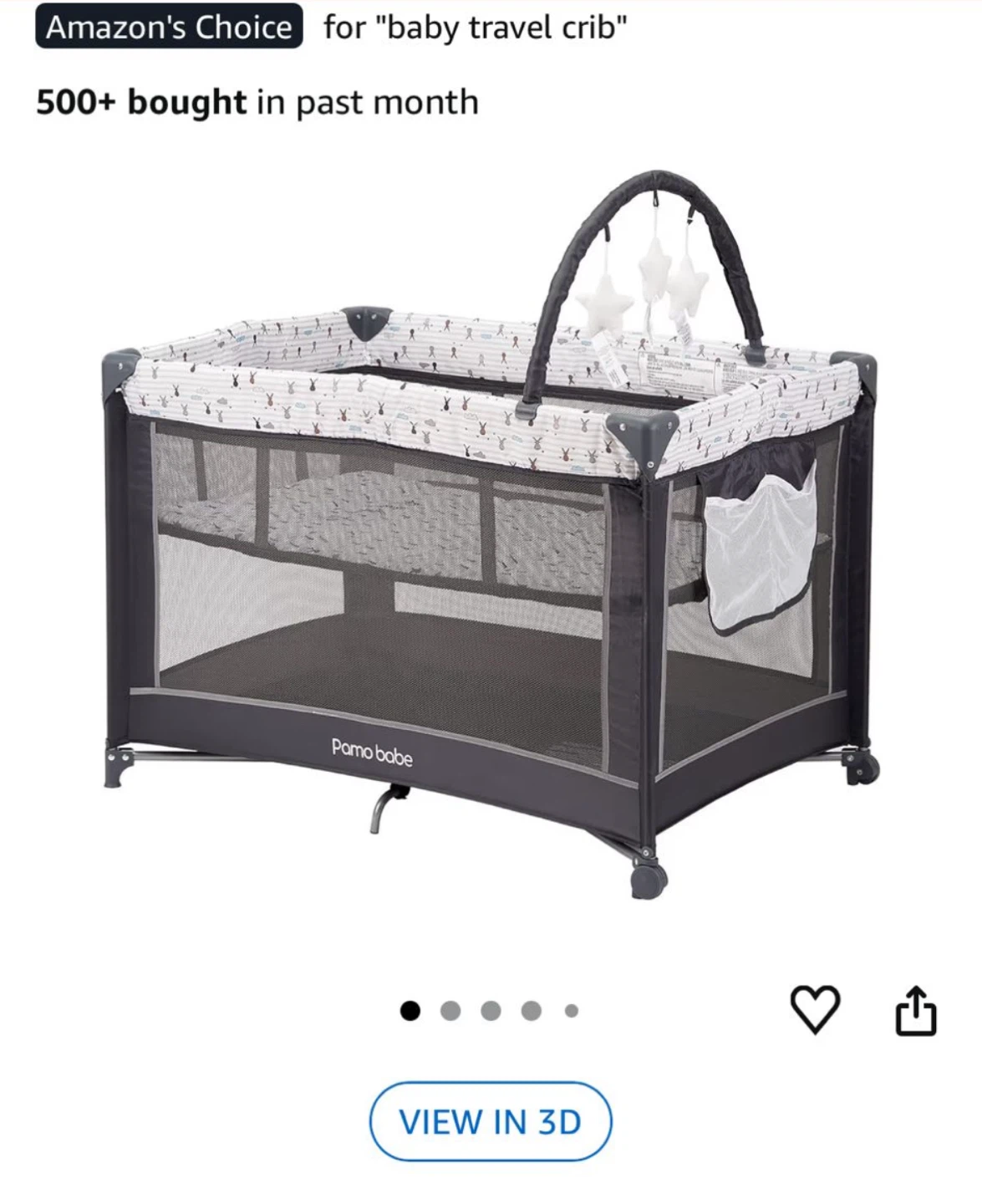 Pamo Babe Portable Baby Playpen Travel Crib, DEC 2024 - photo 2