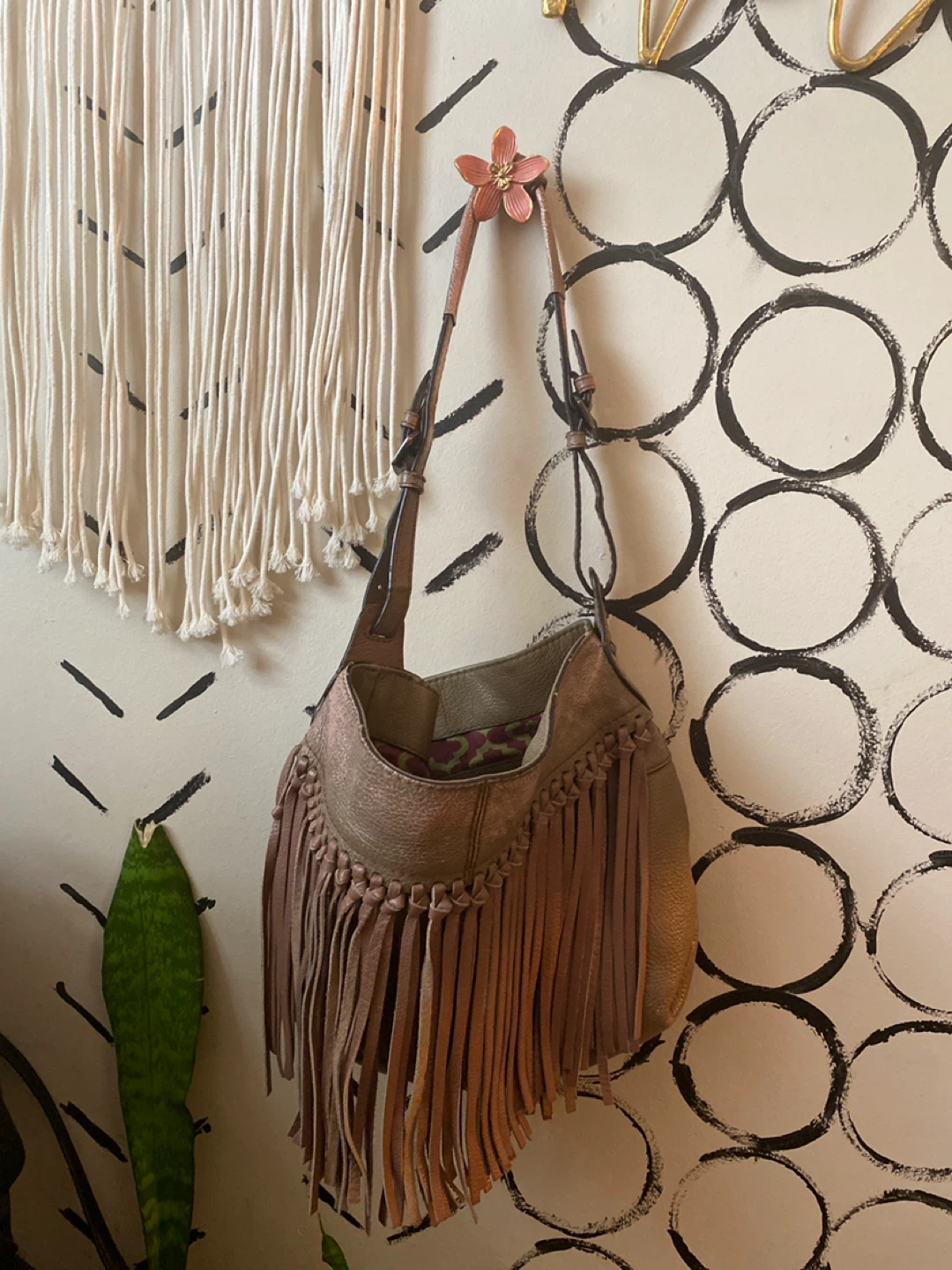 Frye Fringe Hobo Bag