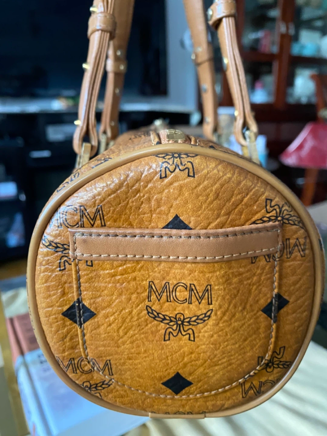 MCM Visetos Boston Bag - photo 4