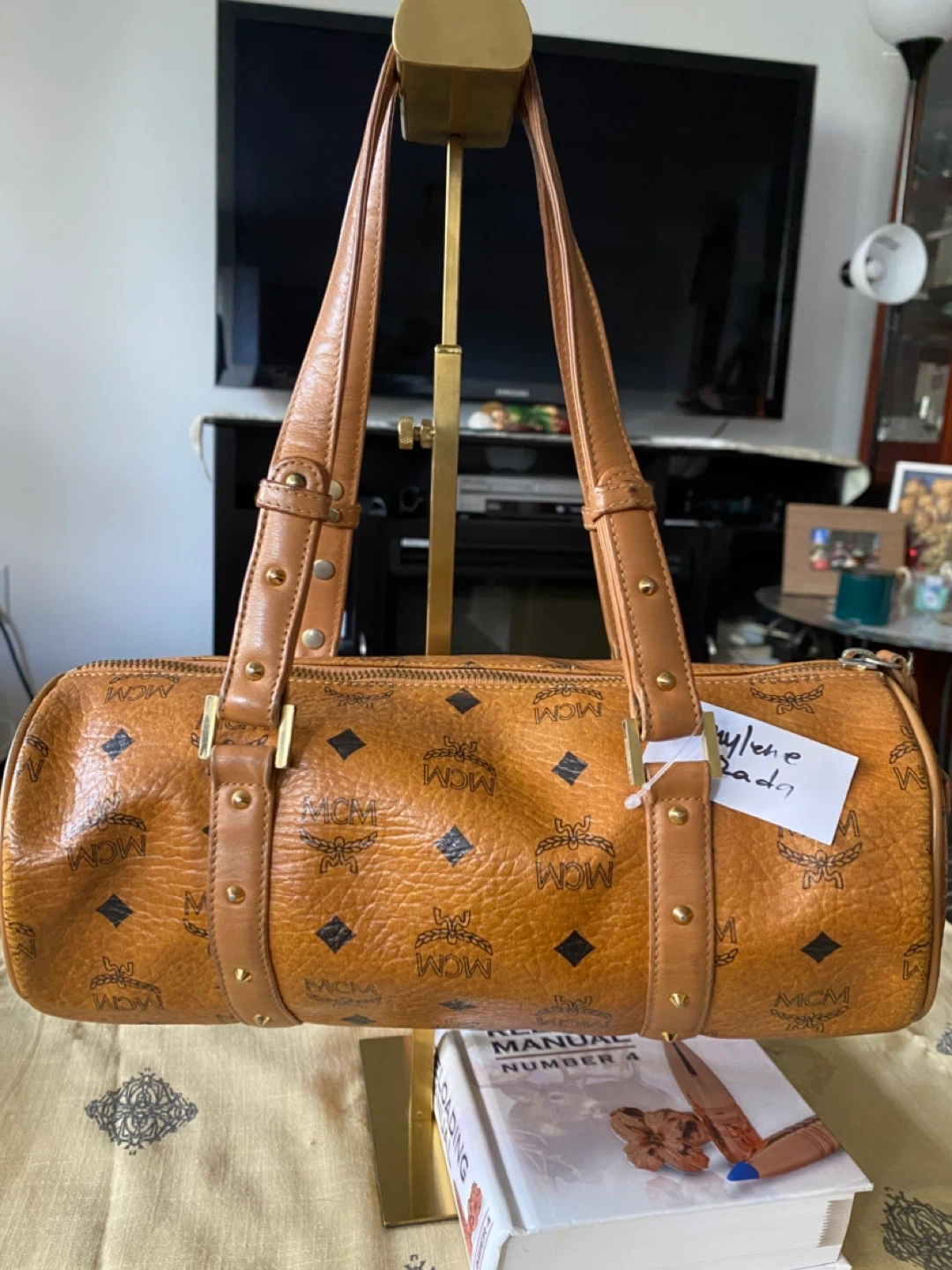 MCM Visetos Boston Bag - photo 3