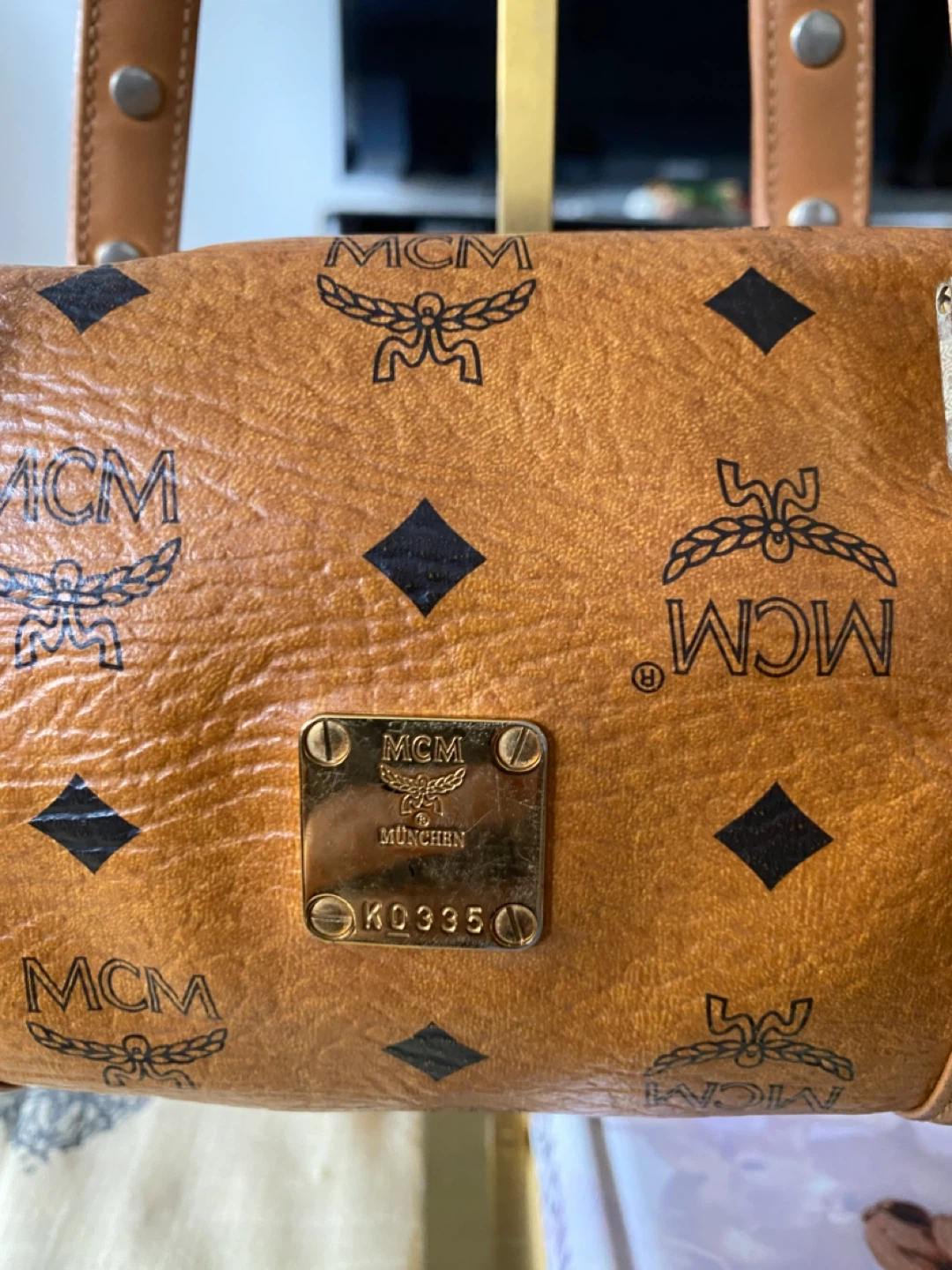 MCM Visetos Boston Bag - photo 2