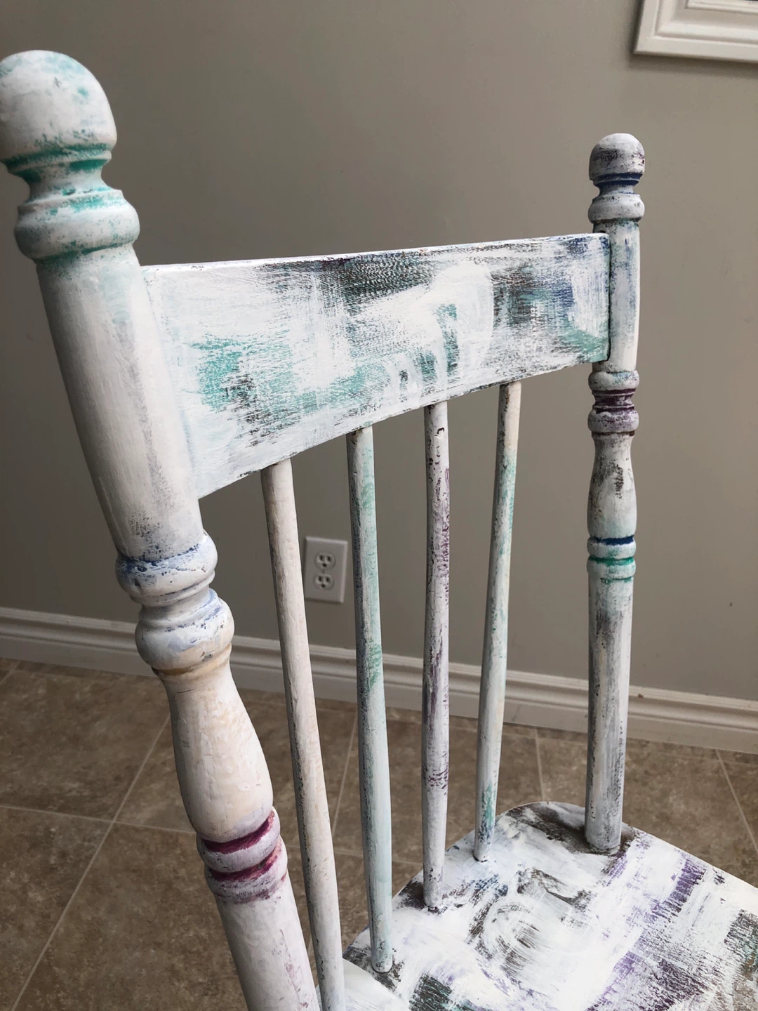 Chair/plant stand/shabby chic decor - photo 5