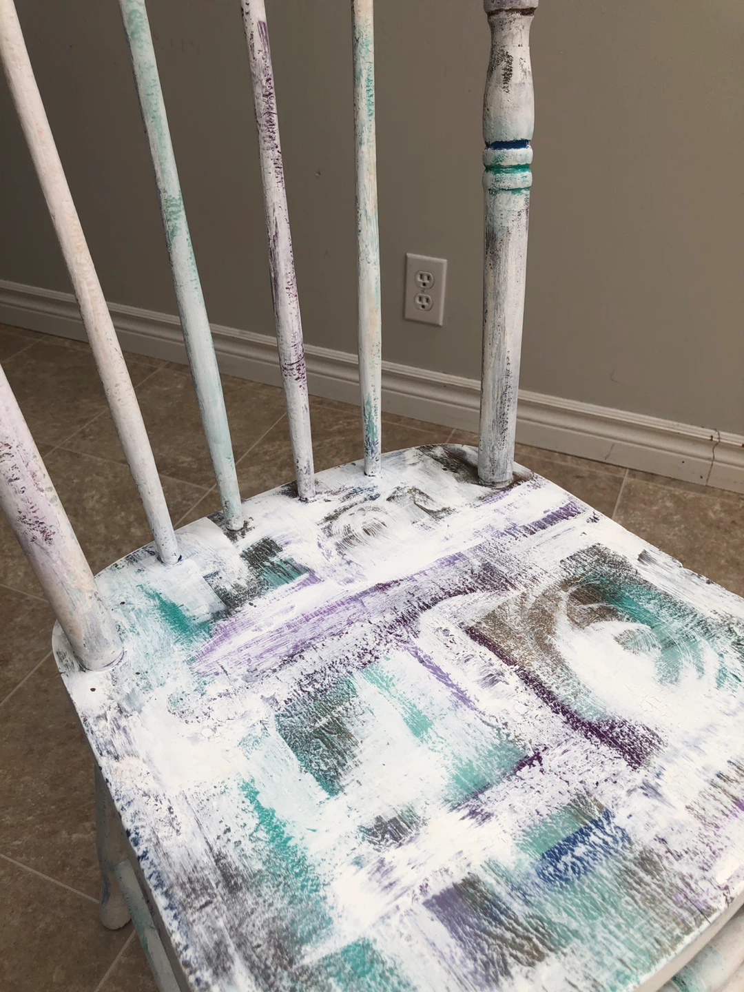 Chair/plant stand/shabby chic decor - photo 4