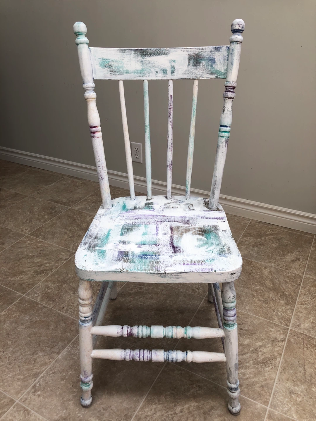 Chair/plant stand/shabby chic decor - photo 2