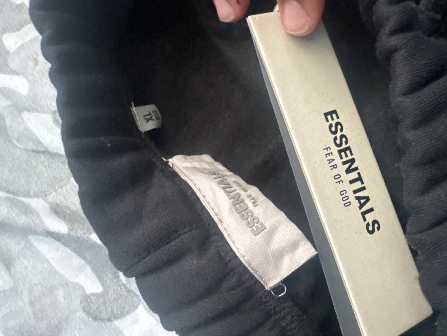 ESSENTIALS Fear of God Sweatpants Black - photo 2