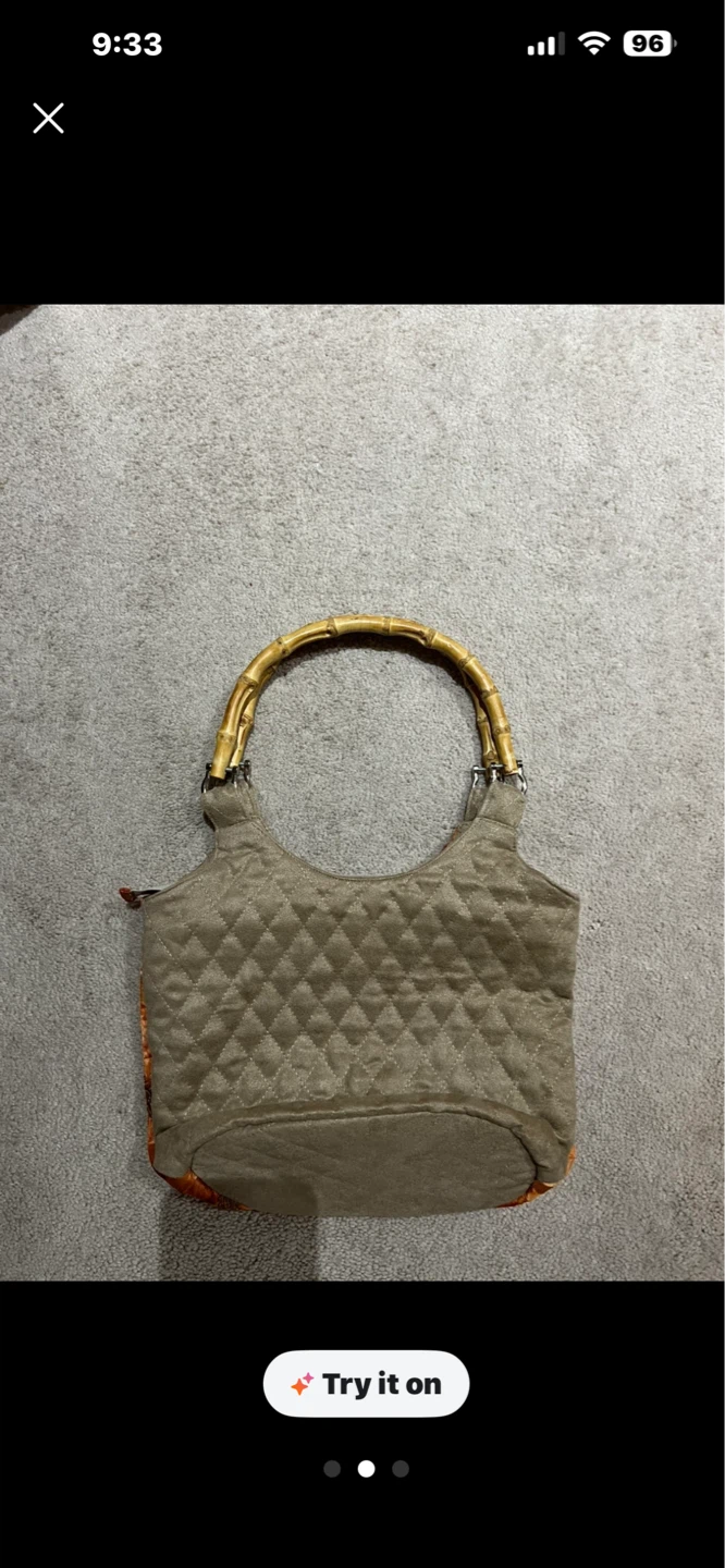 Unique Beaded Bamboo Handle Handbag - photo 2