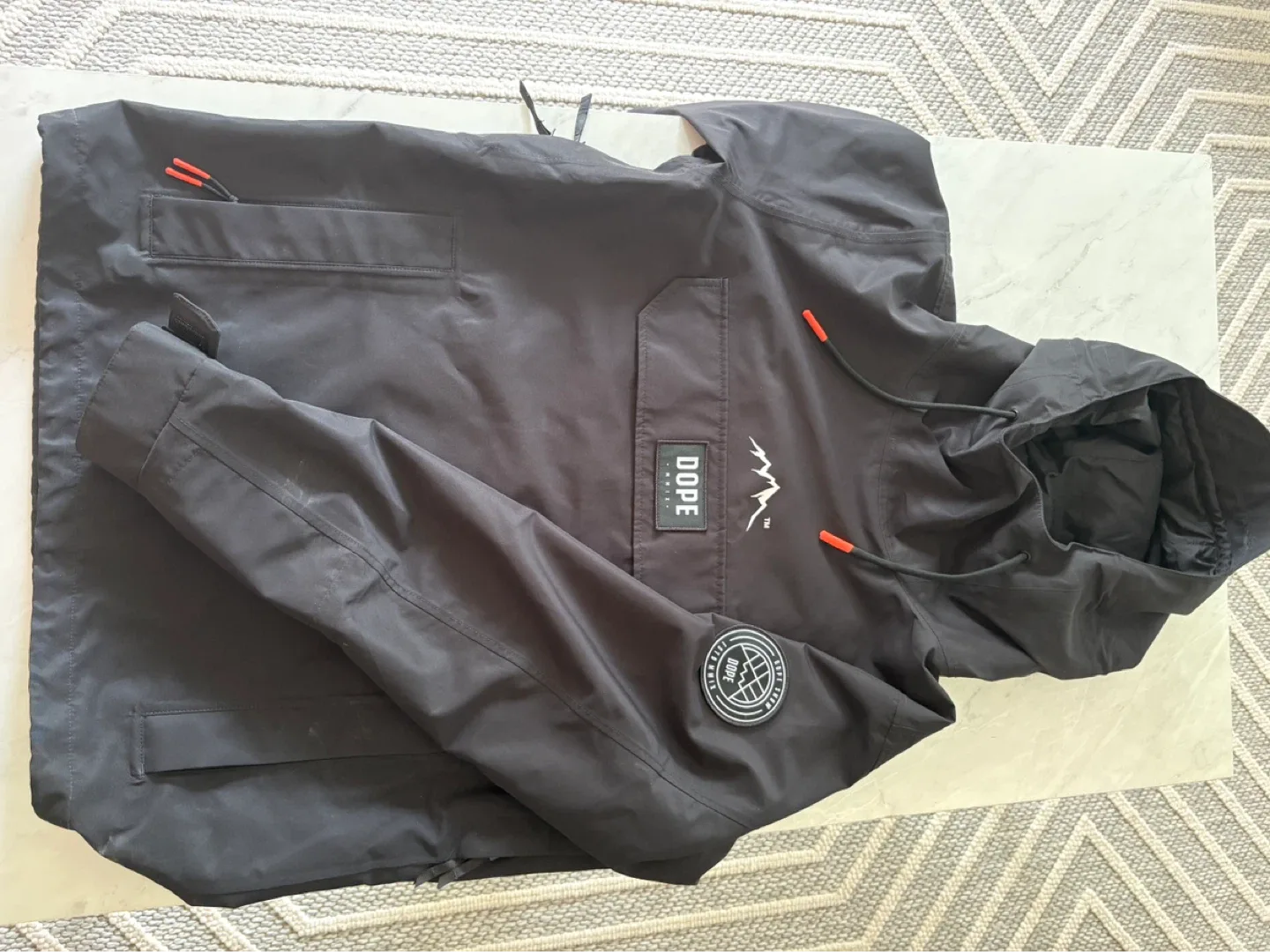 Dope Snow Anorak Jacket - Black - Size M
