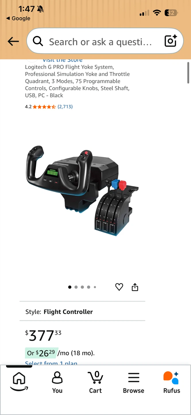 Logitech G PRO Flight Yoke System and Throttle Quadrant - photo 5