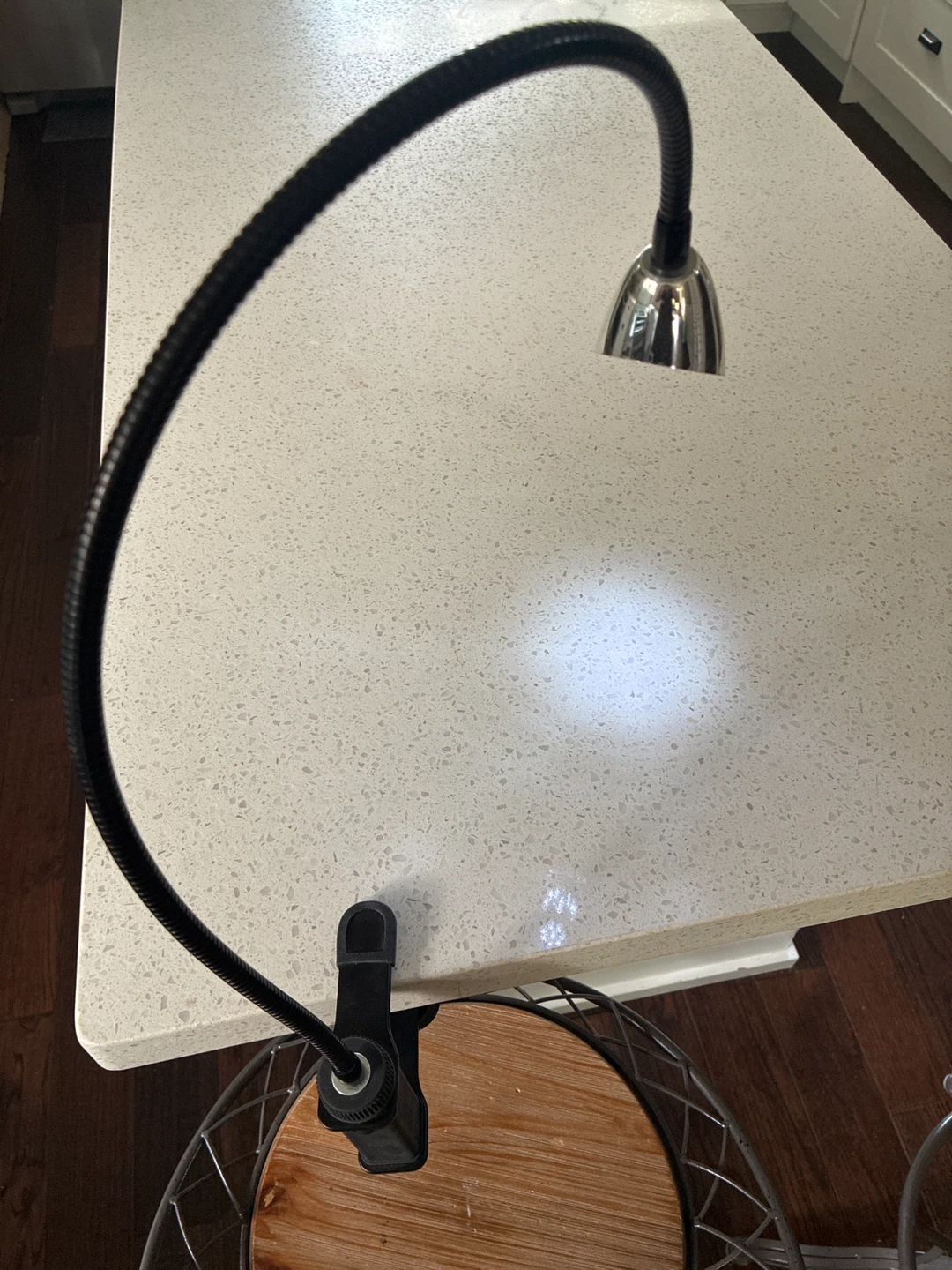 Clip-on Task Lamp with Flexible Gooseneck