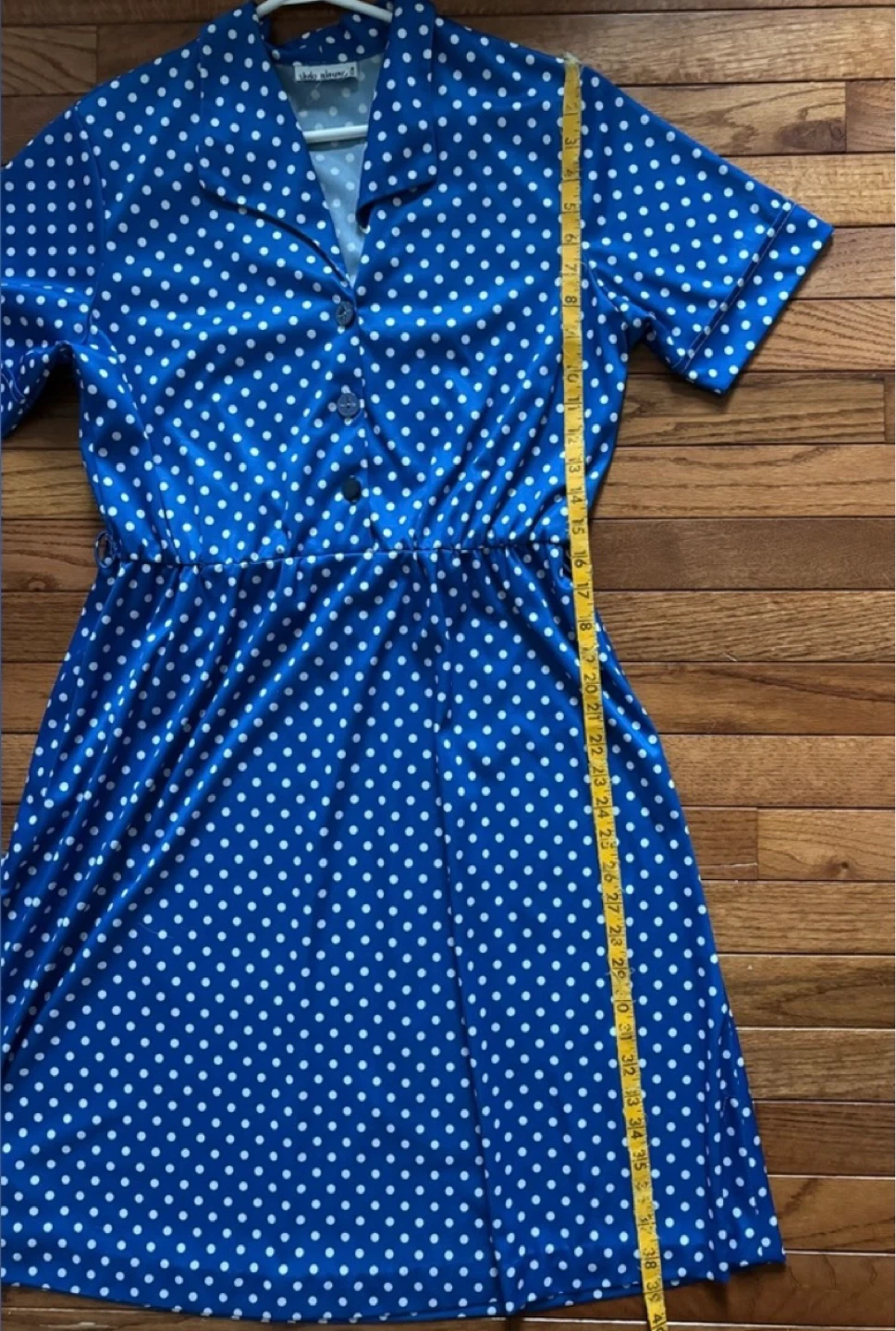 Vintage Vicki Wayne's Blue Polka Dot Dress - photo 5