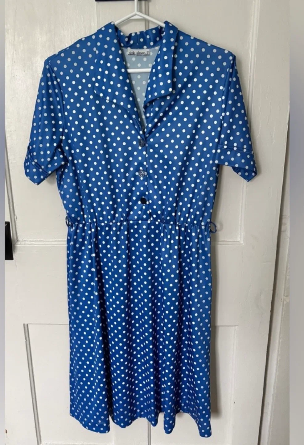 Vintage Vicki Wayne's Blue Polka Dot Dress