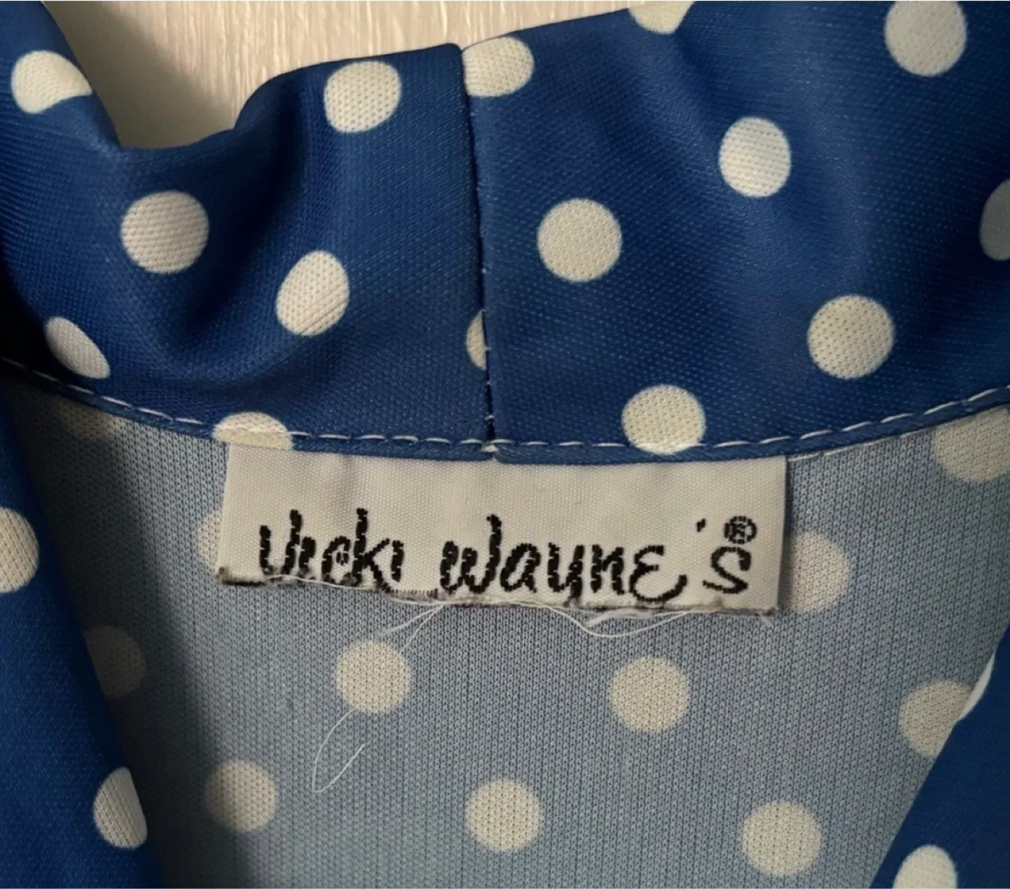 Vintage Vicki Wayne's Blue Polka Dot Dress - photo 3