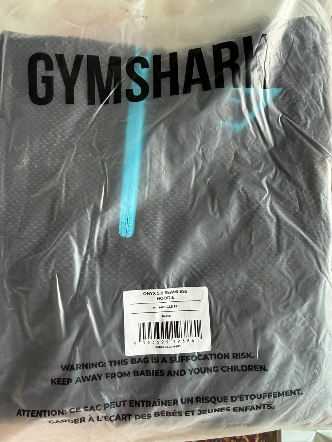 Gymshark Onyx v5 Seamless Hoodie Black Size M - photo 2