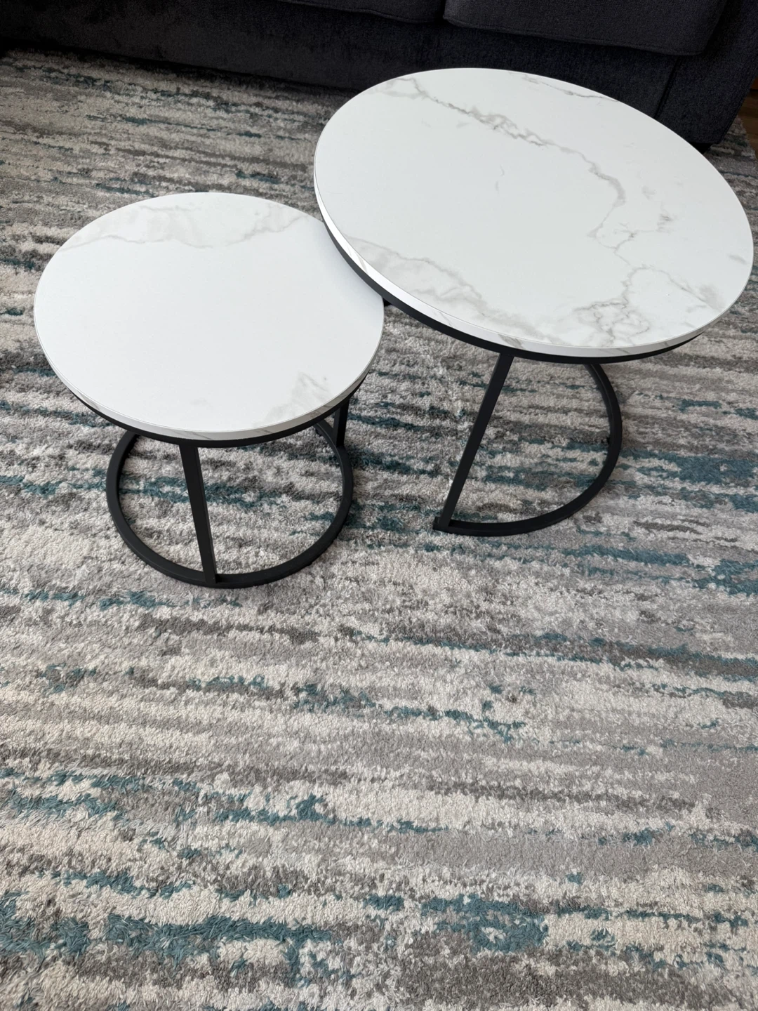 Tv Stand & 2 coffee tables with Marble Accents - photo 3