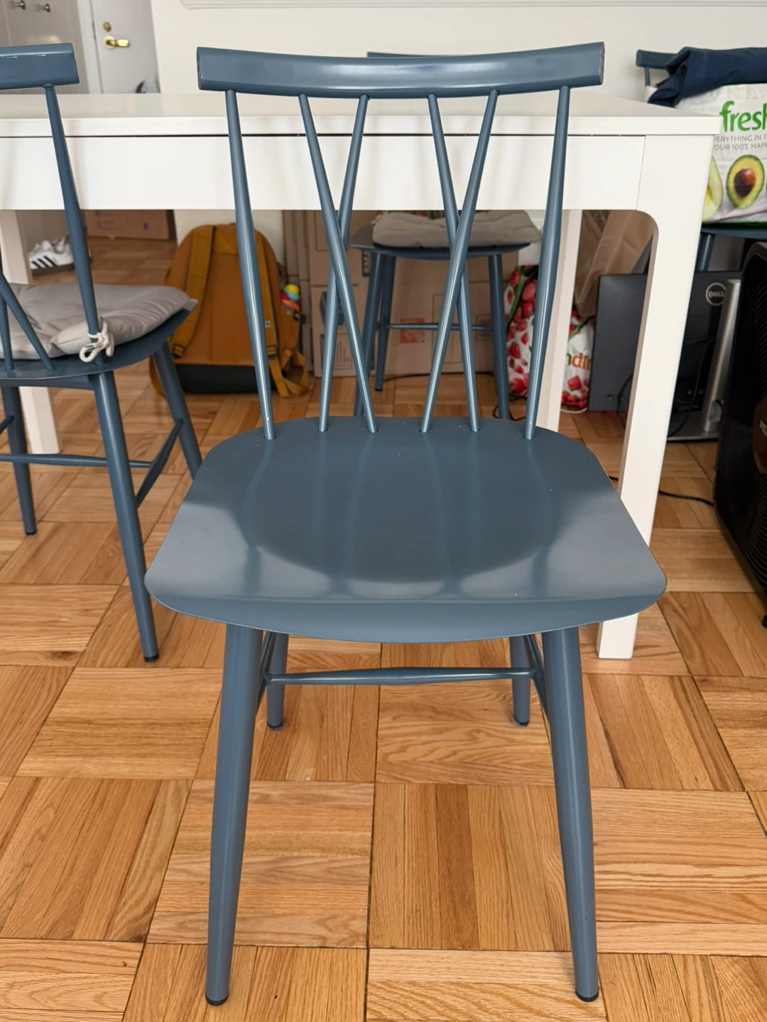 MOVING SALE - Set of 4 Becket Metal Dining Chairs - photo 2