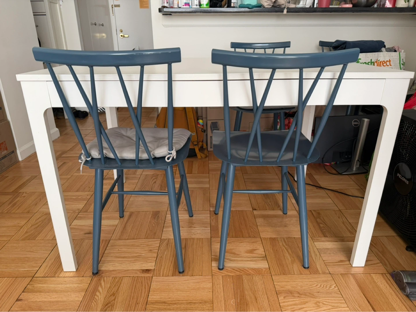 MOVING SALE - Set of 4 Becket Metal Dining Chairs