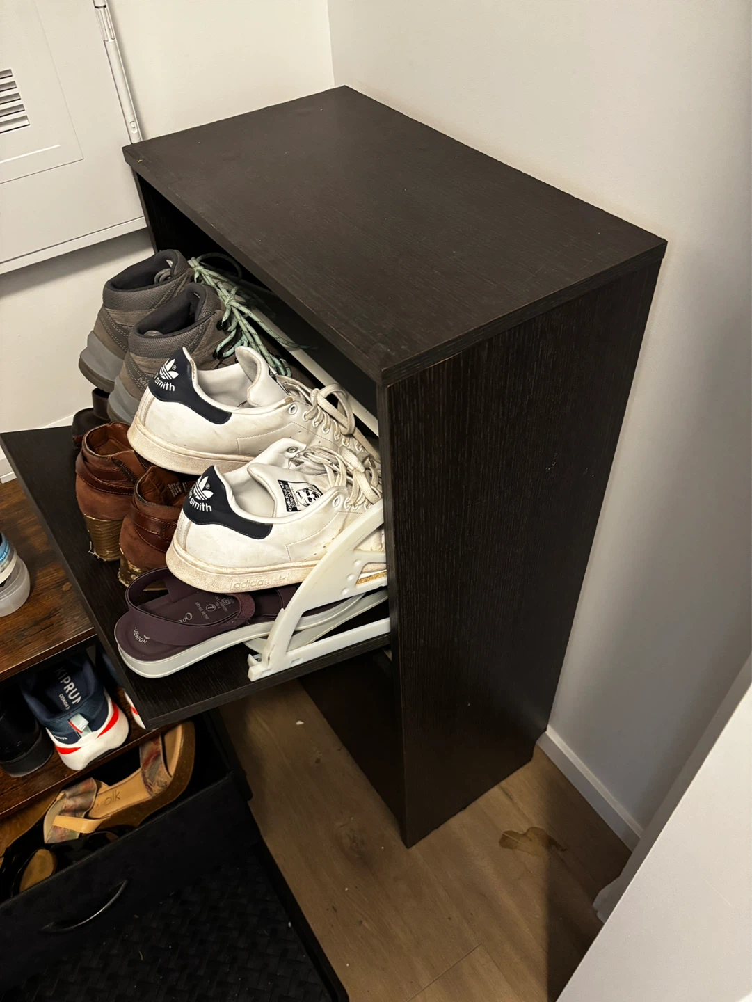 Dark Brown Shoe Cabinet - photo 2