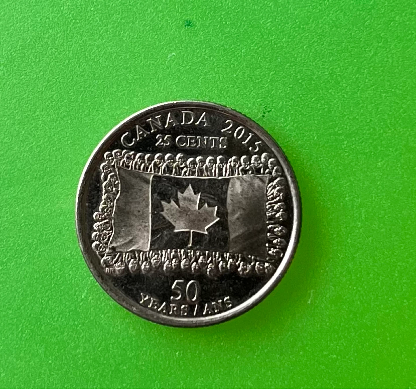 2015 Canada 25 Cents Coin - 50 Years