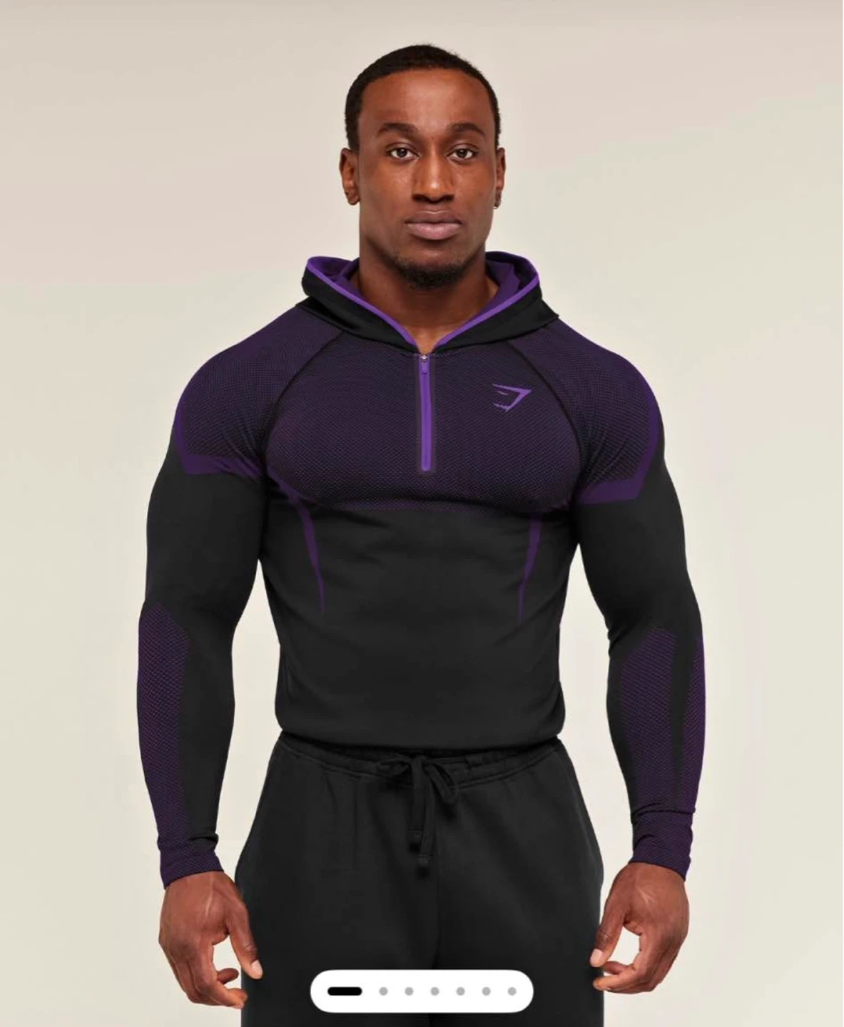 Gymshark Onyx V5 Seamless Hoodie M