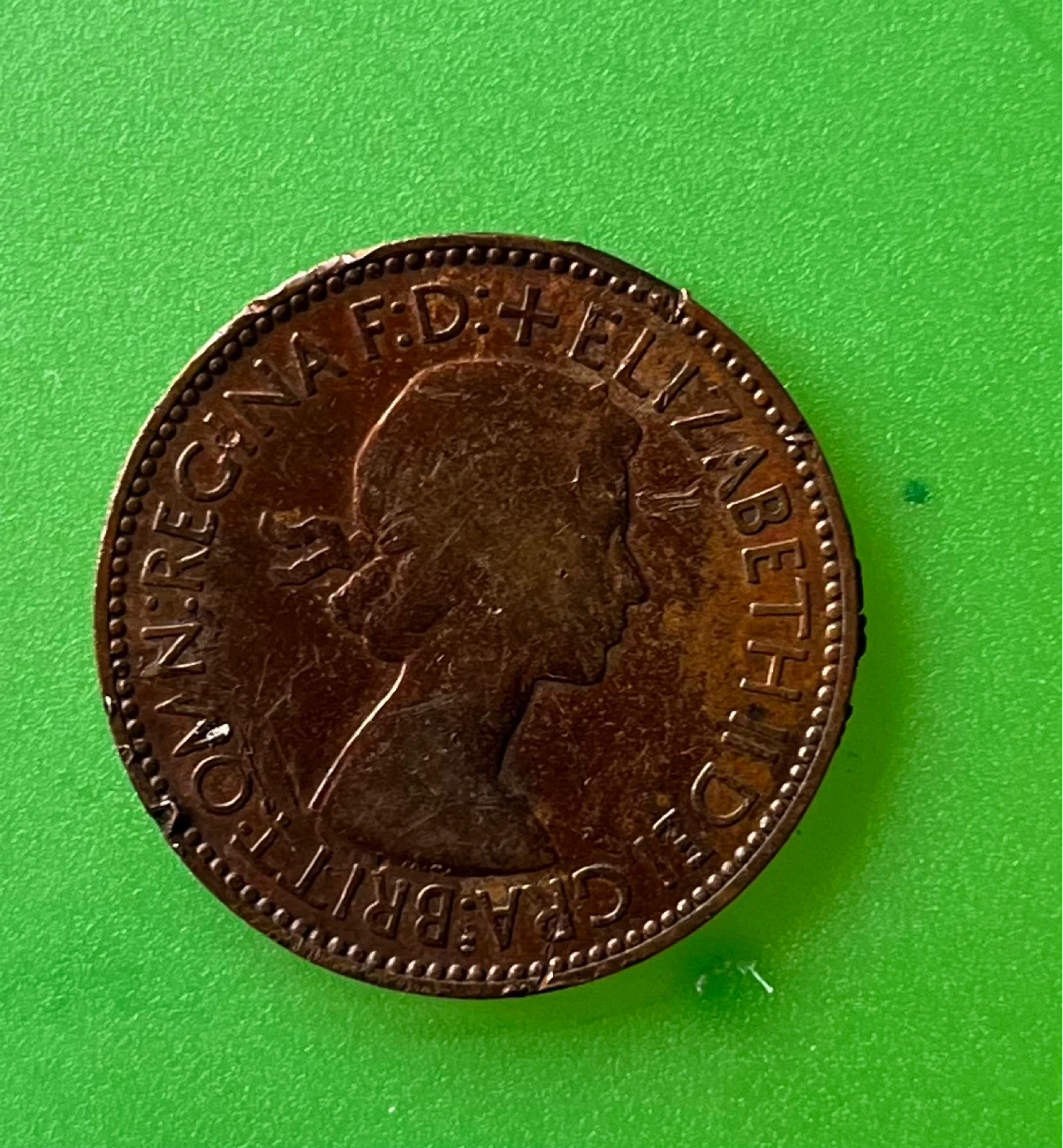 1953 Half Penny Coin - Queen Elizabeth II - photo 2