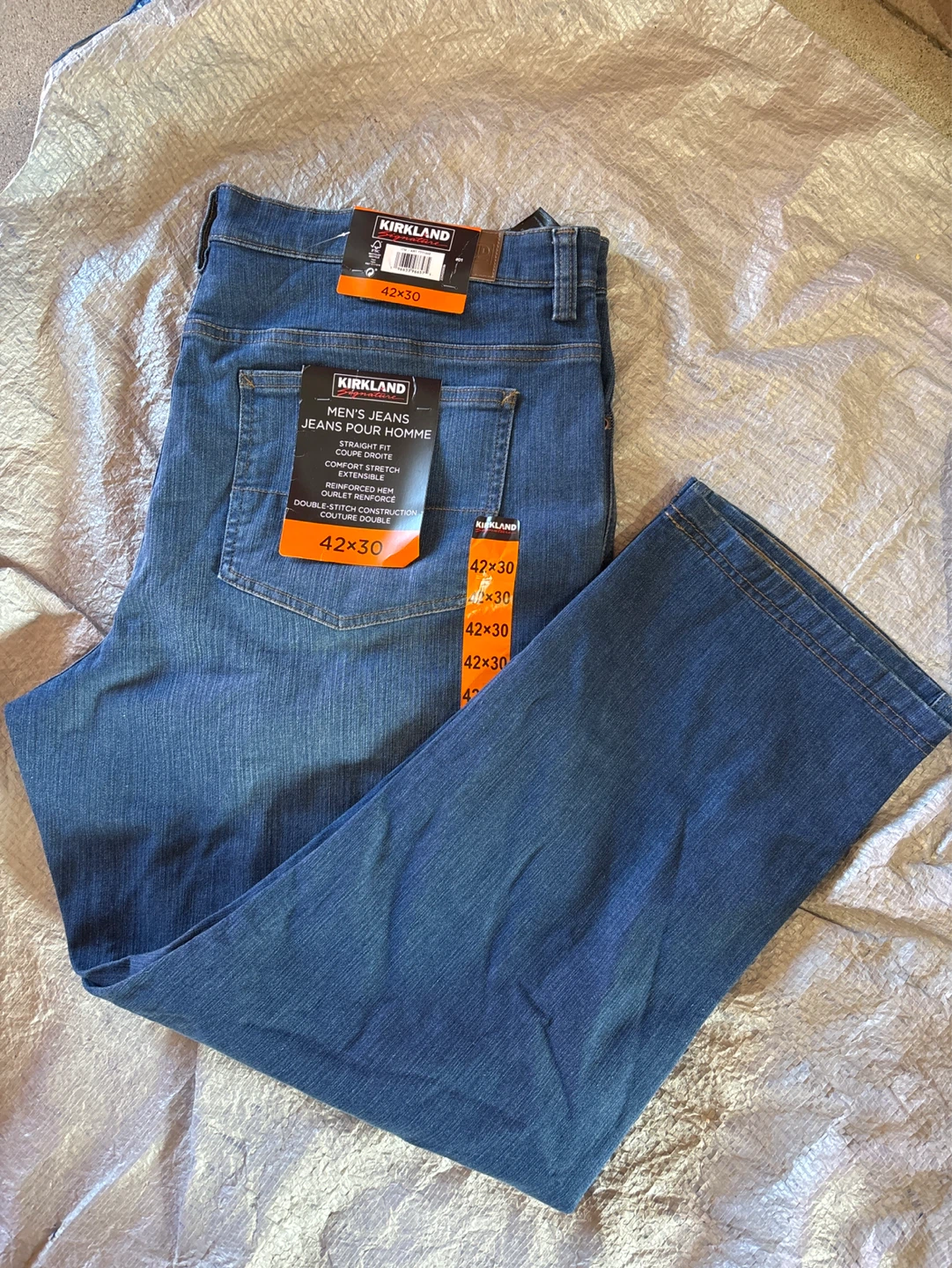 Kirkland Signature Men's Straight Fit Jeans 42x30