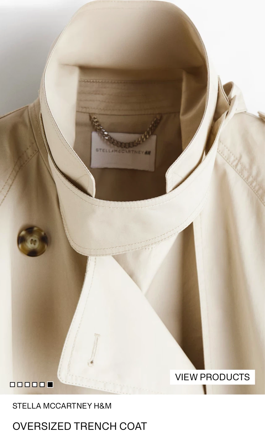 Stella McCartney H&M Oversized Trench Coat - photo 5