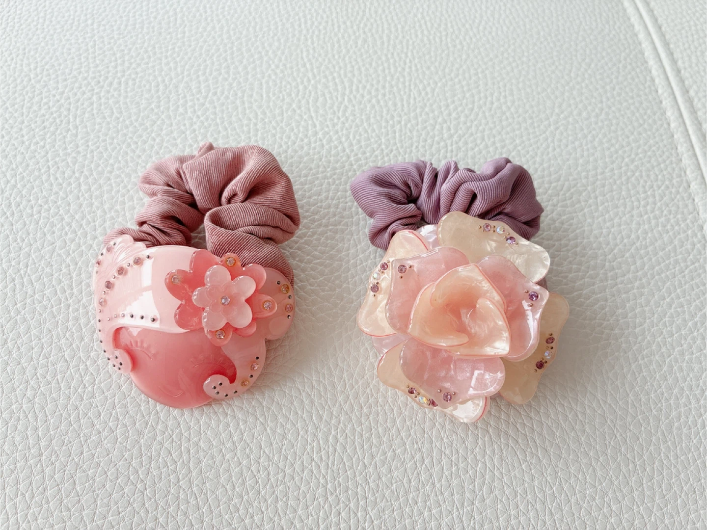 Set of 2 Decorative Hair Claws with Rhinestones