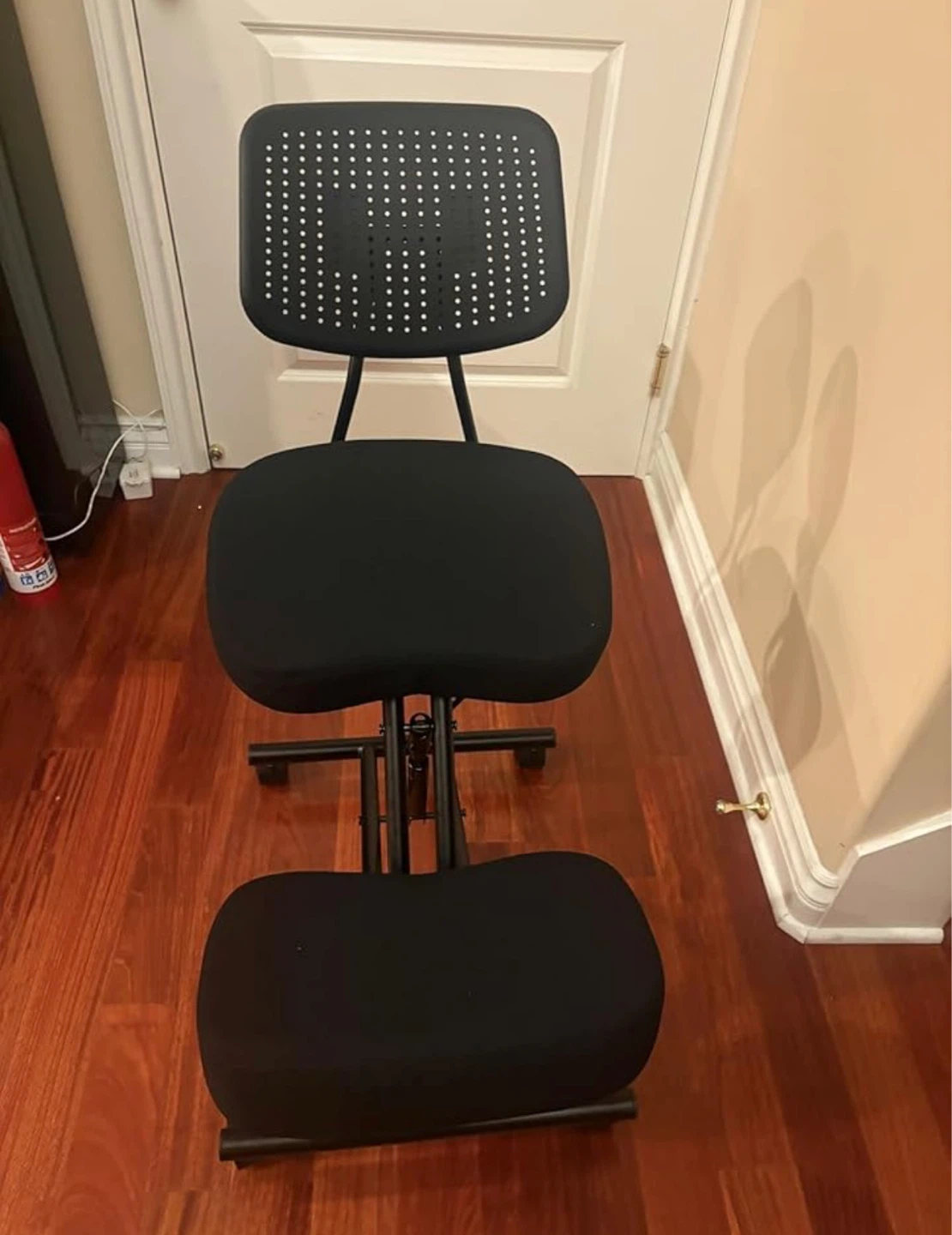 Black Ergonomic Kneeling Chair with Back Support - photo 2