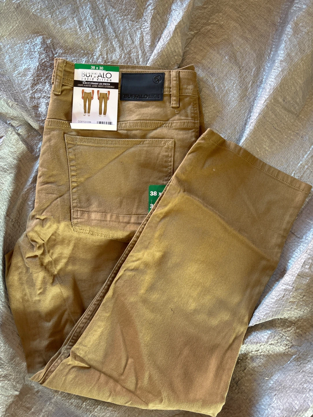 Buffalo David Bitton Slim Fit Straight Leg Stretch Pants