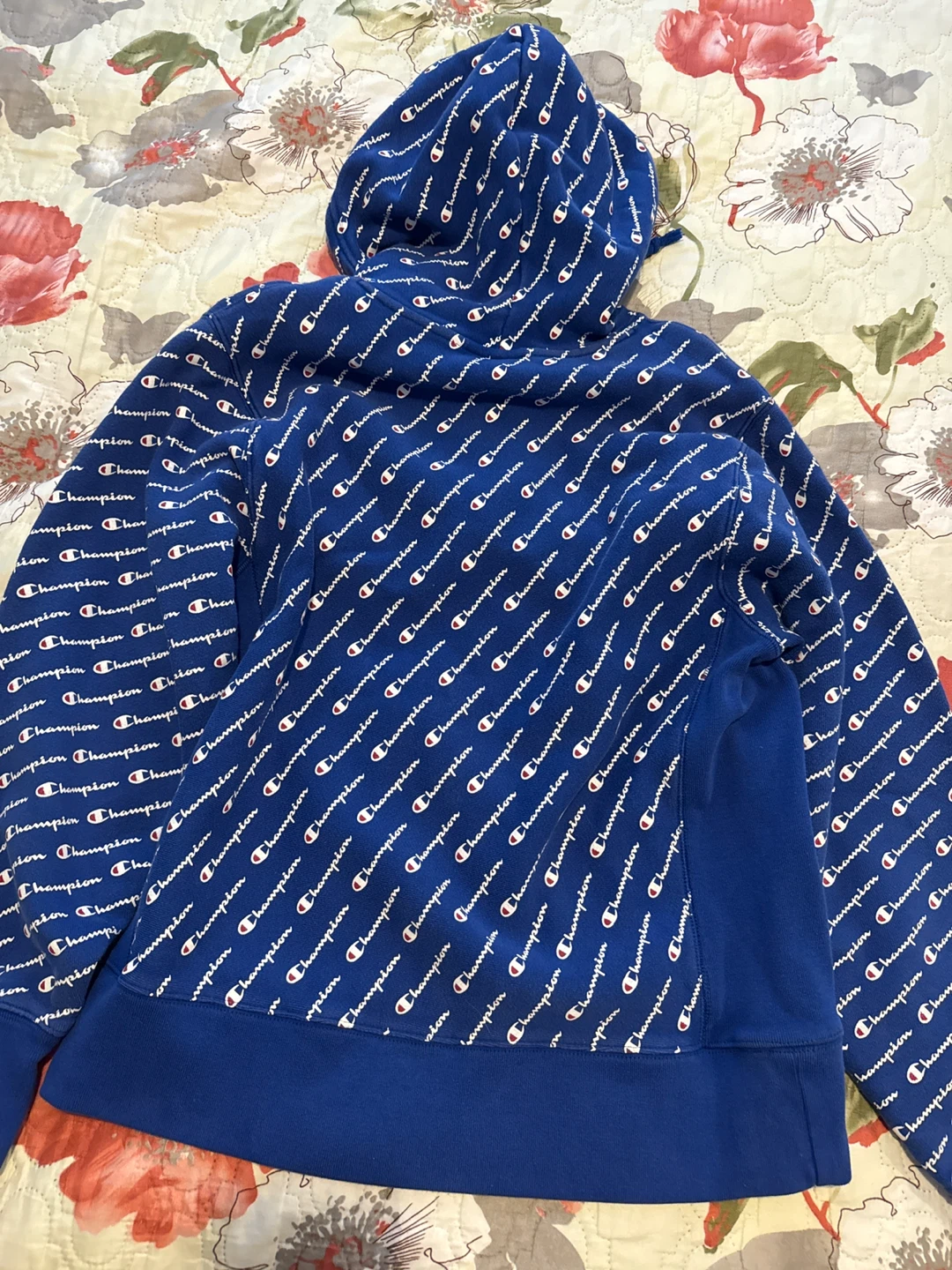 Champion Reverse Weave Hoodie - Blue - Large - photo 3