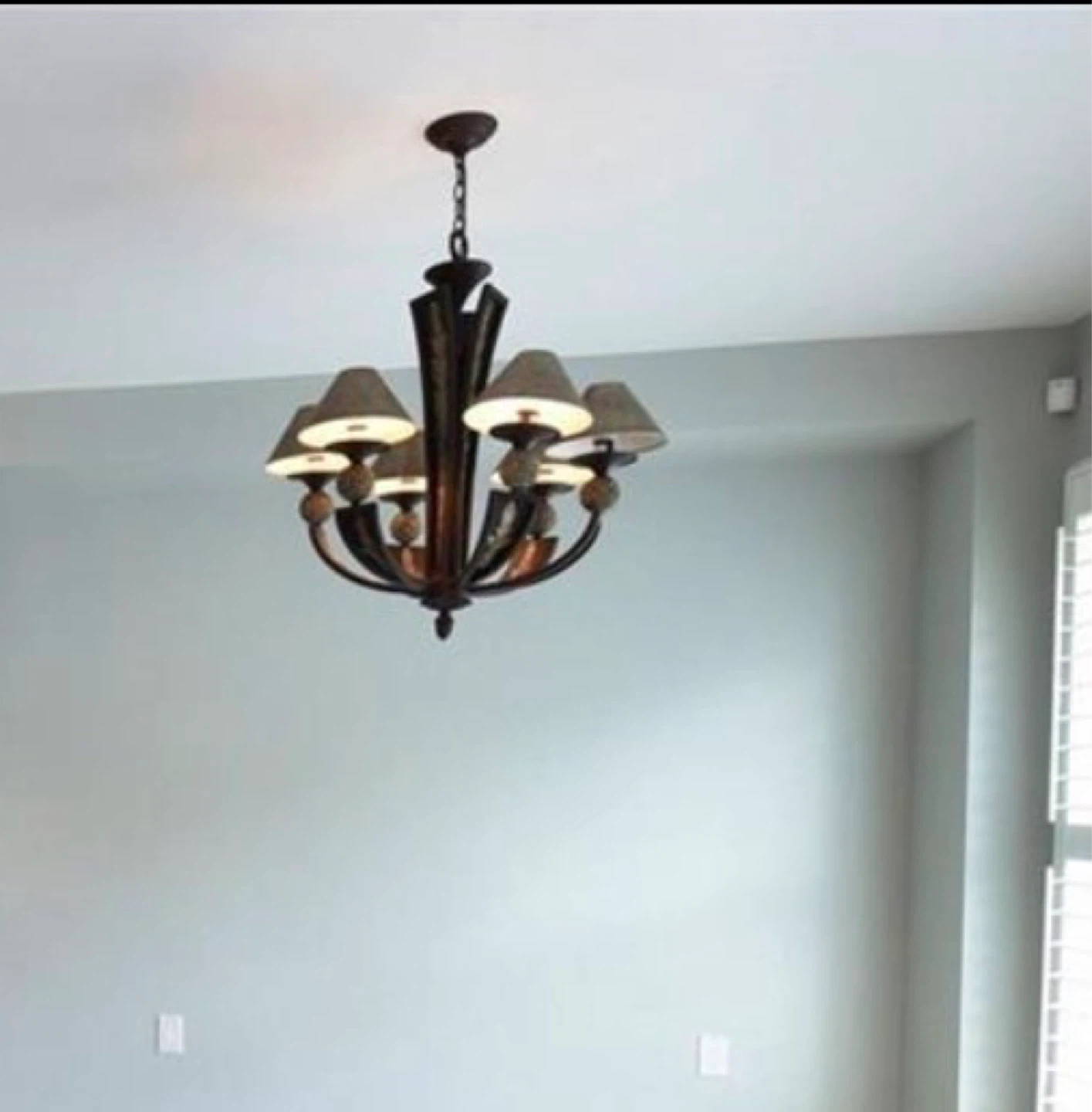 Dark Brown 5-Light Chandelier - photo 3