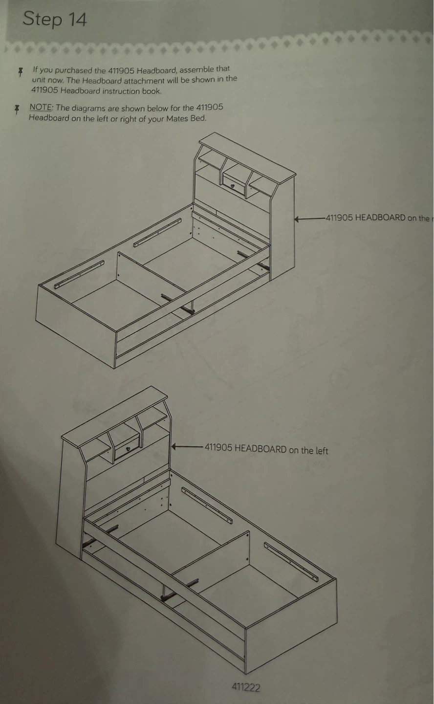 Sauder Twin Headboard & Mates Bed Set - photo 2
