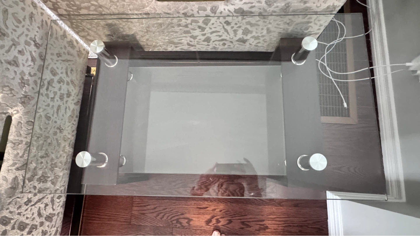 Glass Coffee Table with Lower Shelf - photo 5