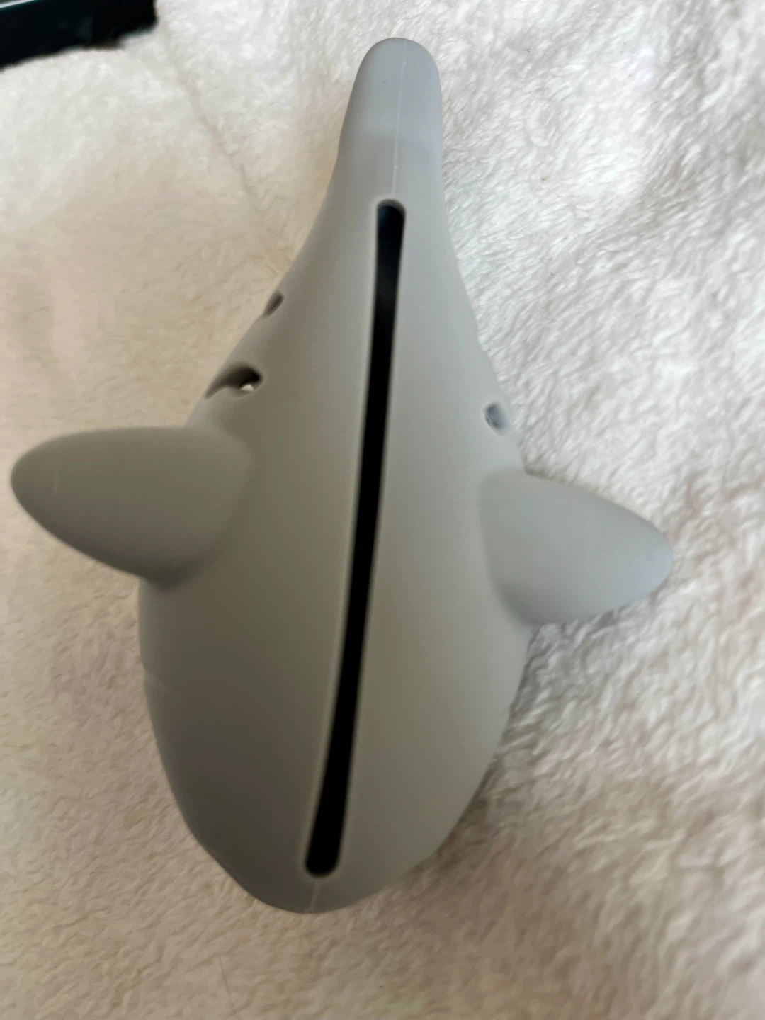 Grey Fish-Shaped Silicone dog poop bag holder - photo 2
