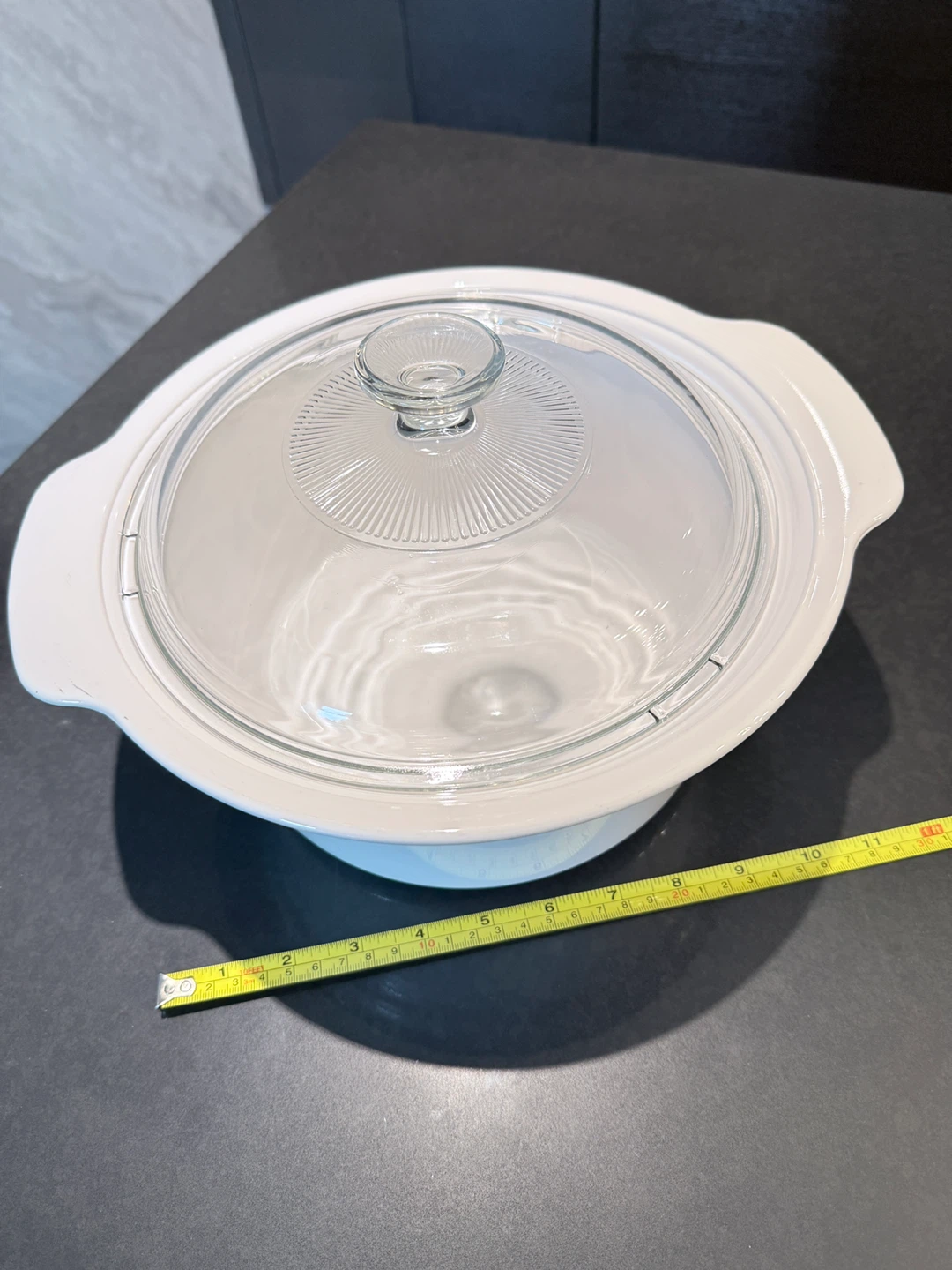 White Casserole pot with Glass Lid - photo 4
