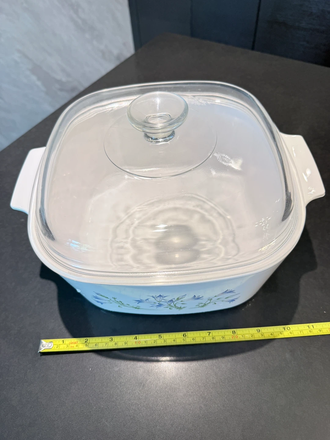 CorningWare Blue Flower 5L Casserole pot  with Glass Lid - photo 4